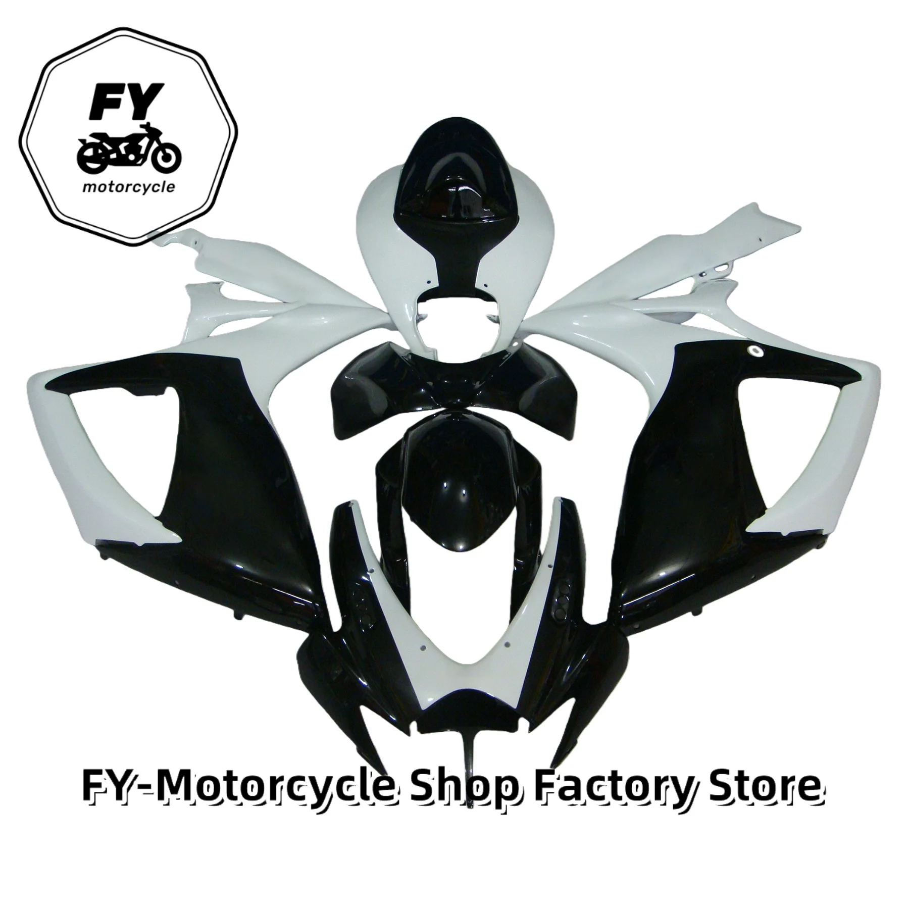 Aftermarket Injection ABS Full Fairing Kit Compatible For GSX-R600 GSXR750 K6 2006 2007 Complete Motorcycle Body Panel Cowl Set