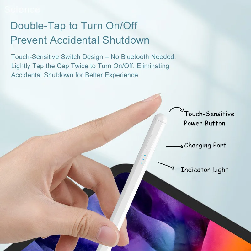 Stylus Pencil For Apple IPad With Magnetic Charging (Compatible With All Touch Screen IPads)