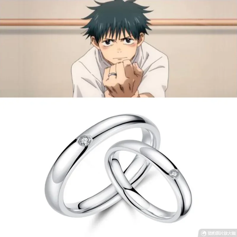 Anime Jujutsu Kaisen Yuta Okkotsu Rika Orimoto ring Cosplay prop Decor Toy Anime Figures Couple Ring Collection Gifts