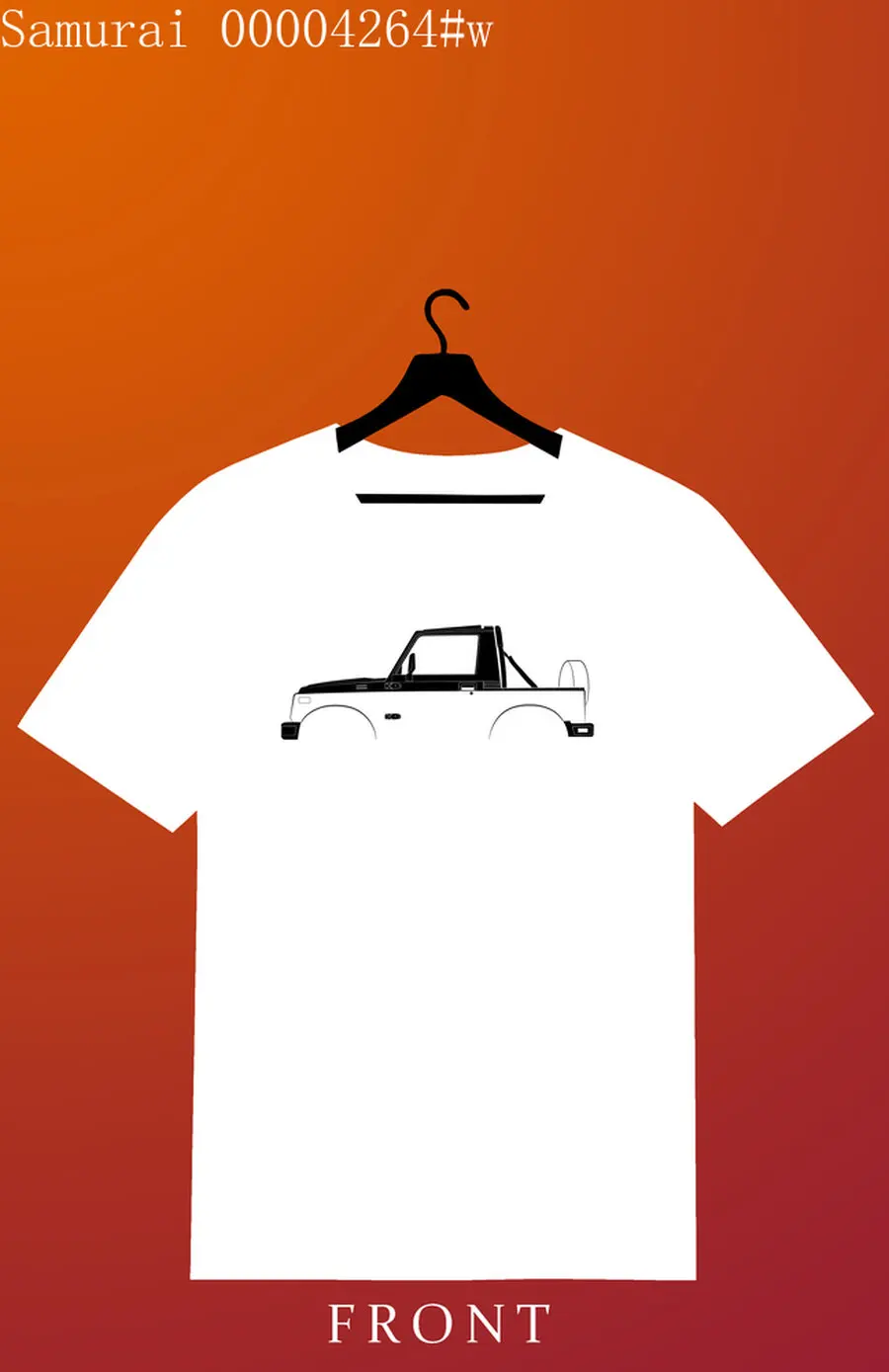 

Car Lovers T-shirt Su CAR zuki Samurai Men's and Women's Short-Sleeved with Patterns for Summer
