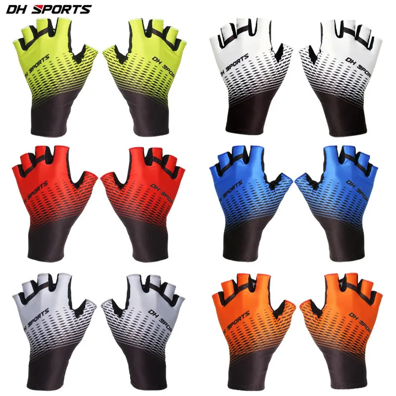 

DH Bicycle Riding Half Finger Summer Sports Sun Protection Breathable Sweat Absorbing Men's and Women's Brand Time Trial Gloves