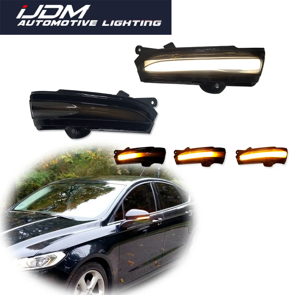 

Для Ford Fusion Mondeo MK5 MK V 5 2014 2015 2016 2017 2018 белый и динамический Янтарный фотосвет