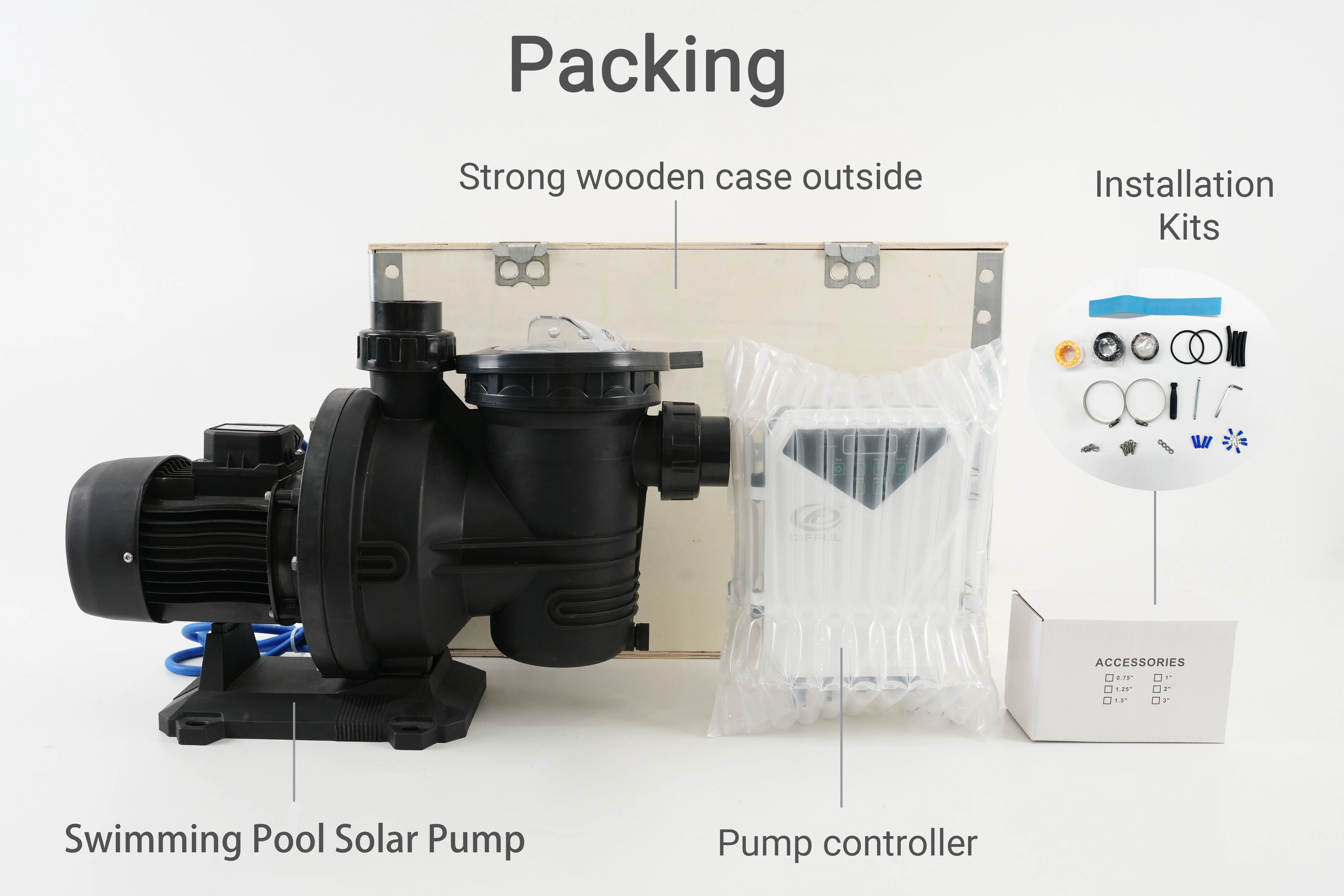 

Hot Sale Solar Powered Hybrid Swimming Pool Pump Water Pump