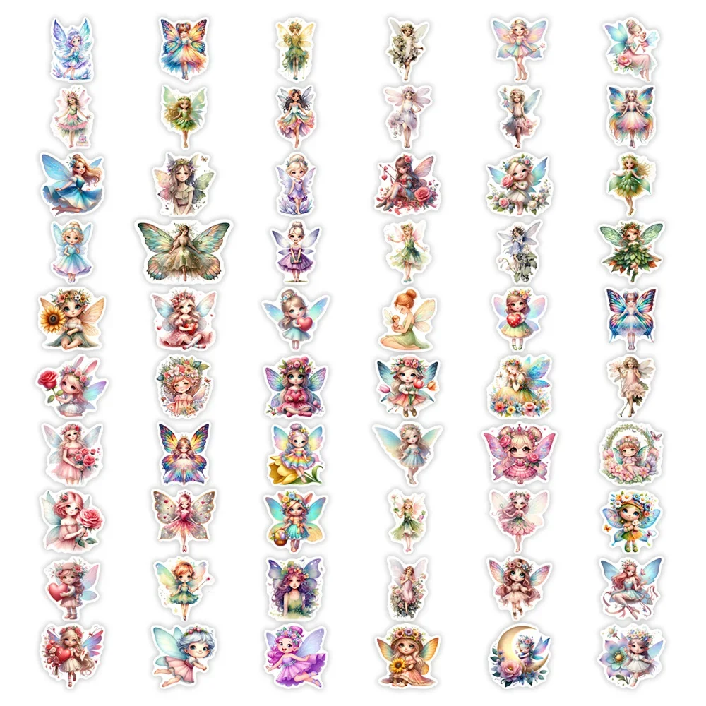 Cute Cartoon Elf Fairies Angels Stickers Kawaii DIY Gift Kids Toy Decal for Laptop Phone Luggage Bottles Decorative Waterproof view 6