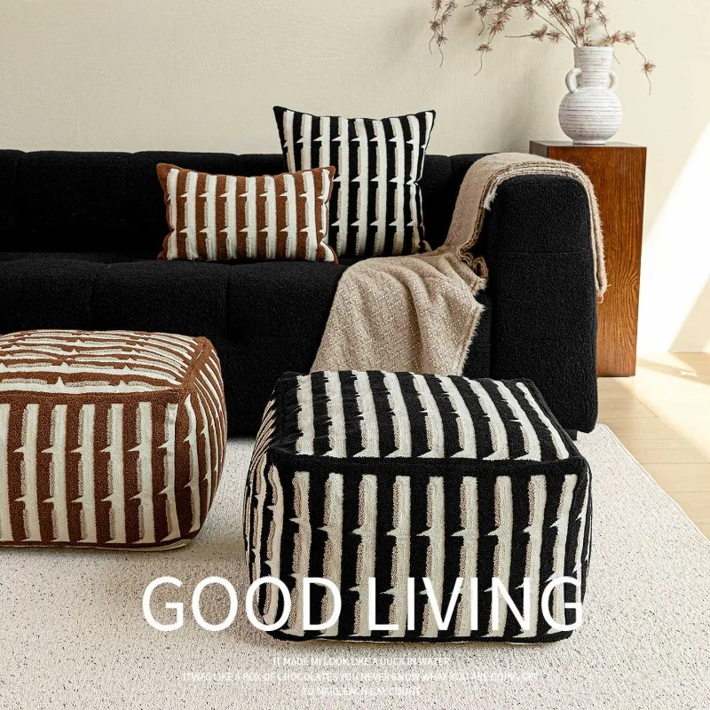 Embroidery living room seat pier footstool lazy sofa futon seat cushion pier