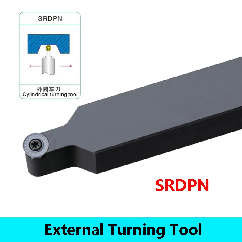 

Резец для наружной обточки SRDPN, SRDPN1616 SRDPN2020 SRDPN2525, держатель резки CNC SRDPN3232, карбидные вставки RPMT10T3