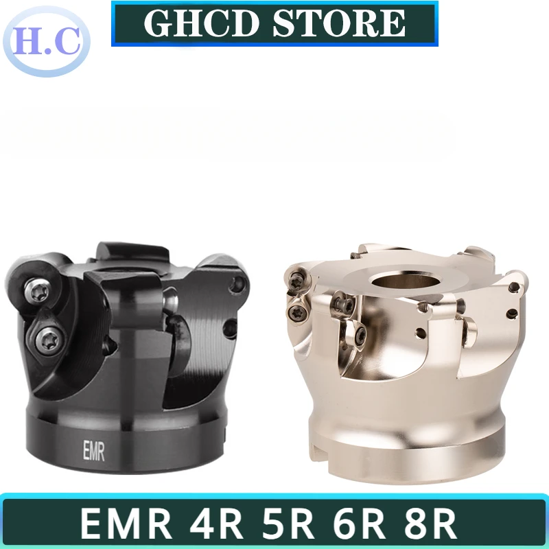 

EMR 4R 5R 6R 8R 50 63 80 100 125 EMRW Face Milling Cutter head EMR Face Mill Cutter Head For RPMT Insert Face mills Tool Holder