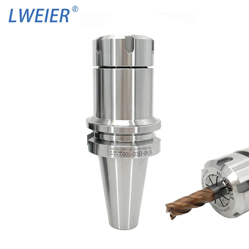 High Speed BT30 BT40 BT50 ER32 Tool Holder Collet Chuck for CNC Lathe MachineBT30-ER32-100L