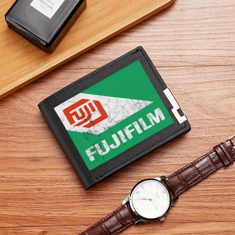Red symbol logo,green background,white text Men's Wallet Printing Design Simple Modern Stylish Business Father's Boyfriend's Chr