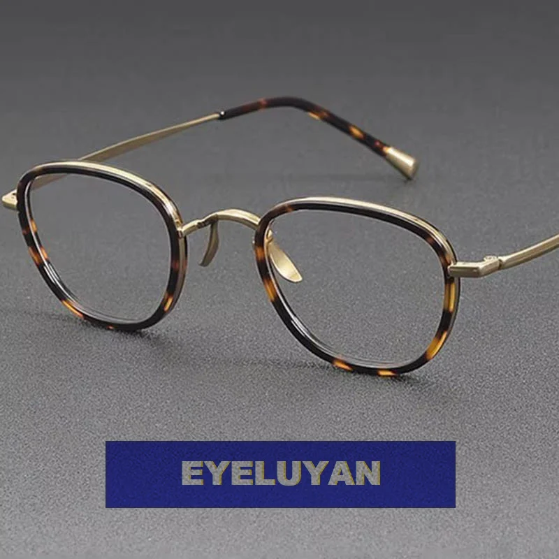 

Eyelluyan High-quality Optical Eyeglass Frames Women New Acetate Titanium Glasses Frame Men Prescription Myopia Eyewear
