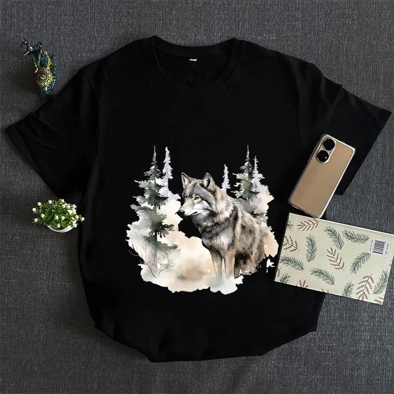 The Wolf of the Wild Forest Patches For Heat Transfer Clothes Coat T-shirt Thermal transfer stickers Decoration Printing