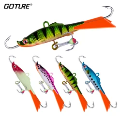 Goture 1pc Winter Ice Fishing Lure Balancers 6.8cm 15g Lead Jigging Artificial Bait Wobblers for Trout Bass Pike Carp Pesca