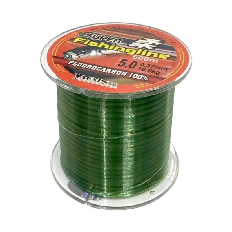 Línea fluorocarbono monofilamento líder pesca carpa – 500m resistencia
