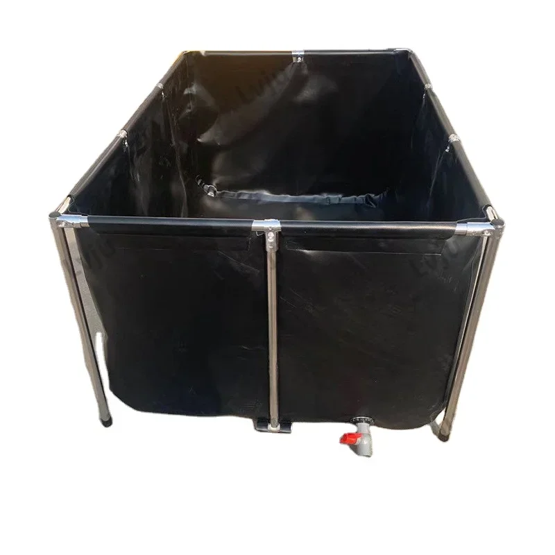 Lvju Custom Size Tarpaulin Fish Pond Industrial Container Black Fish Tank Cabinet