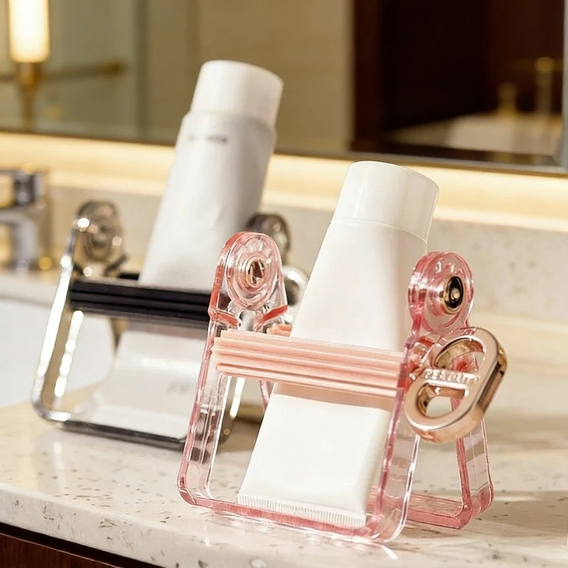 1pcs Rolling Tube Squeezer Toothpaste Dispenser Holder Multi-Purpose Cosmetic Cream Squeezer for Bathroom Makeup Organize