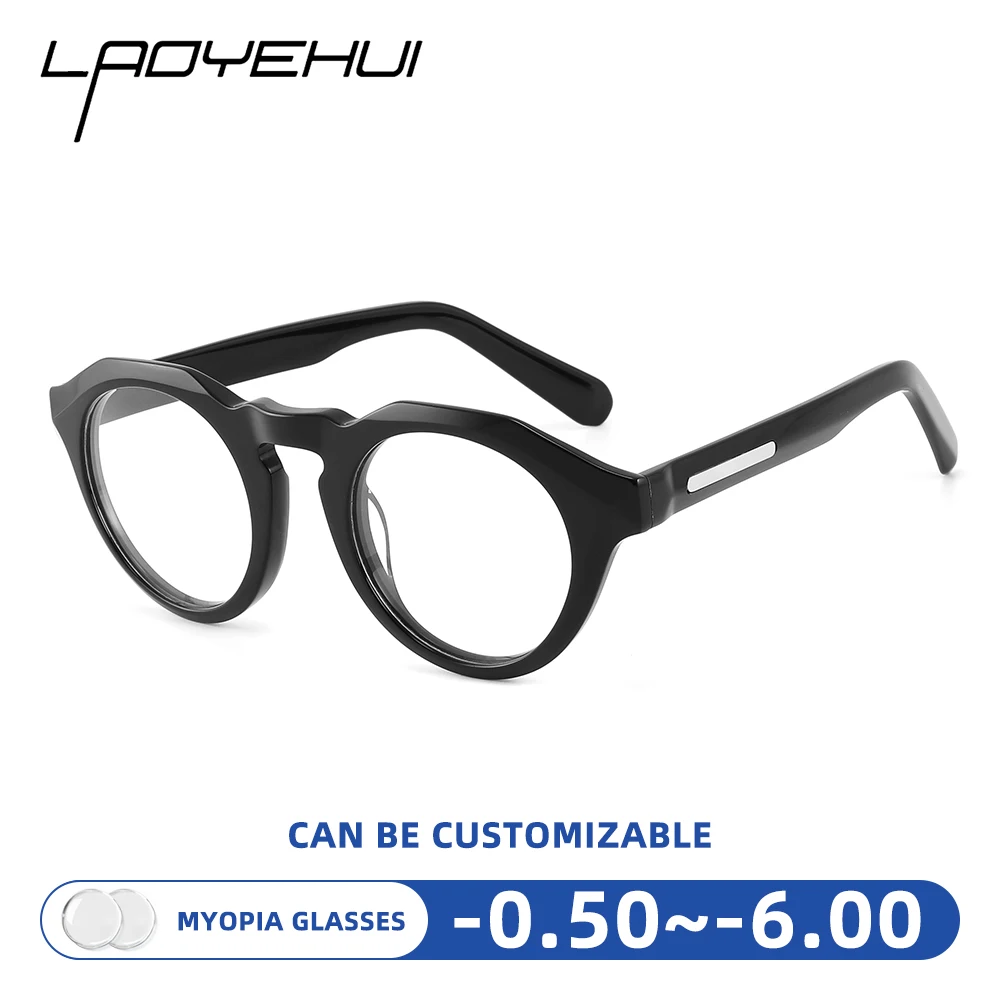 Original Brand Vintage Japen Handmade Acetate Eyeglasses Frame Men Myopia Glasses Anti blue light Women Reading Glasses