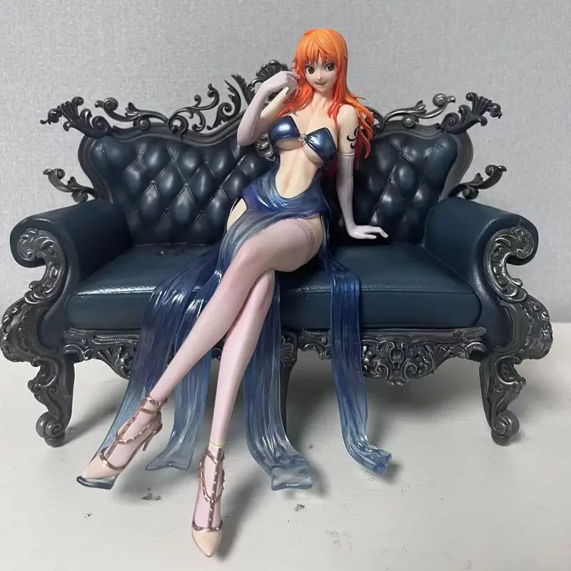 Anime Kawaii Figures Gk Nami Action Figures Suit Mob Pvc Model Peripheral Cartoon Decor Toys Statue Birthday Collection Gifts