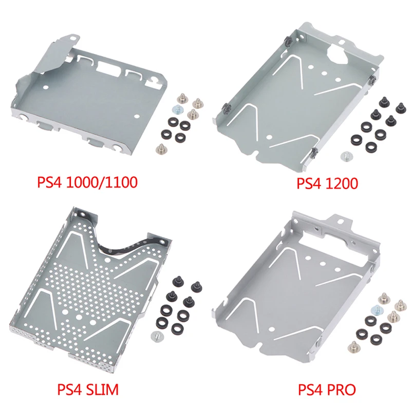 1Set Hard Disk Drive HDD Base Bracket Mounting Bracket Holder Frame With Screws For PS4 1000/1100 1200 SLIM PRO Console