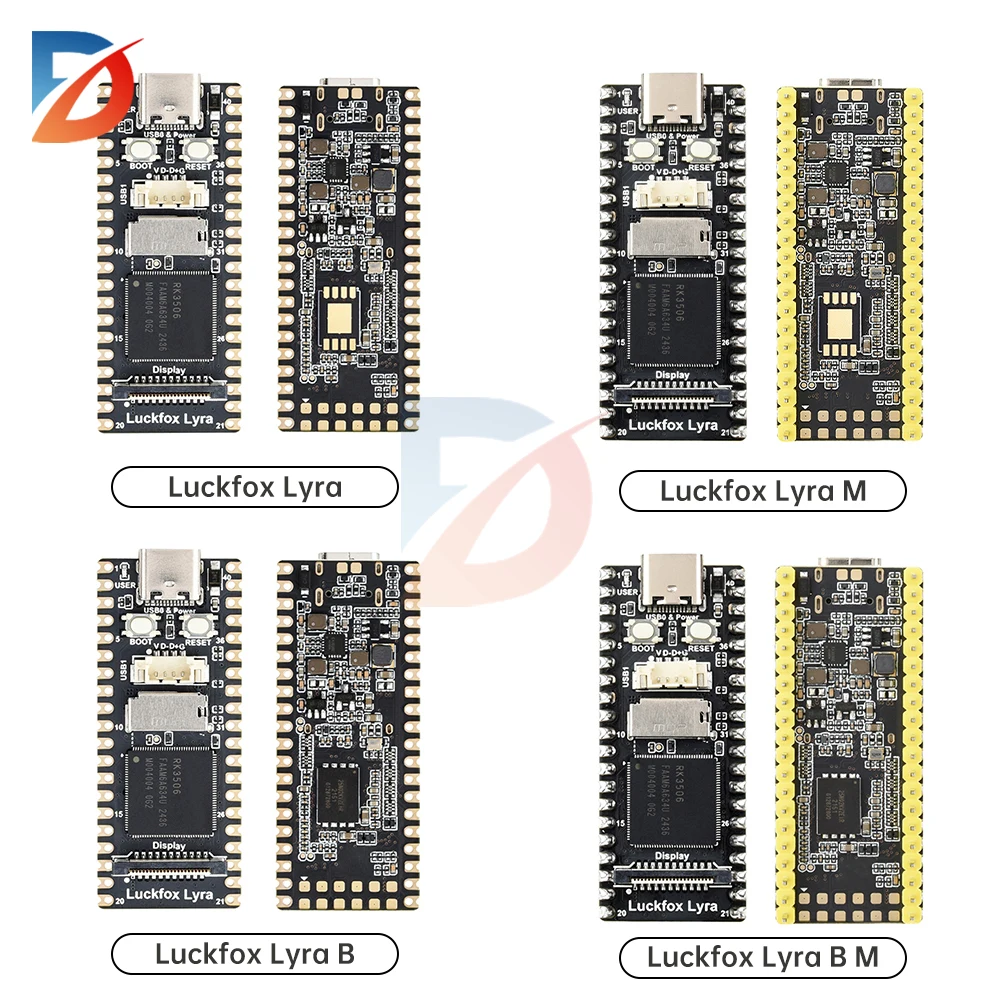 Luckfox Lyra B 256MB Flash Luckfox RK3506G2 Micro Linux Development Board Tri-core Processor For MIPI/DSI Display Cortex-A7