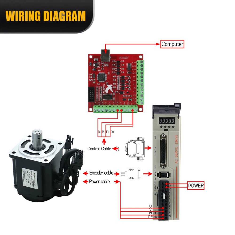 محرك سيرفو للتيار المتردد ، سائق المحرك المتطابق ، 0.75 كيلو وات ، W ، W ، CNC W ، CNC ، من من من من من ، من ، W W W ، 1.27N ،