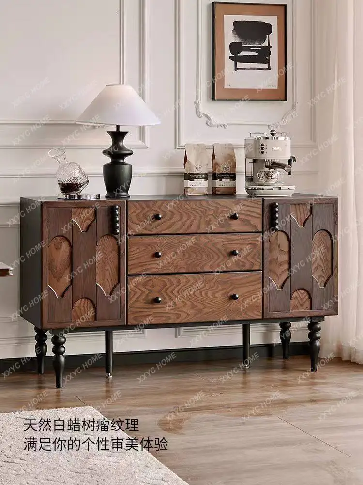

Lsolid wood entrance entrance foyer living room decorative storage cabinet locker can be customized