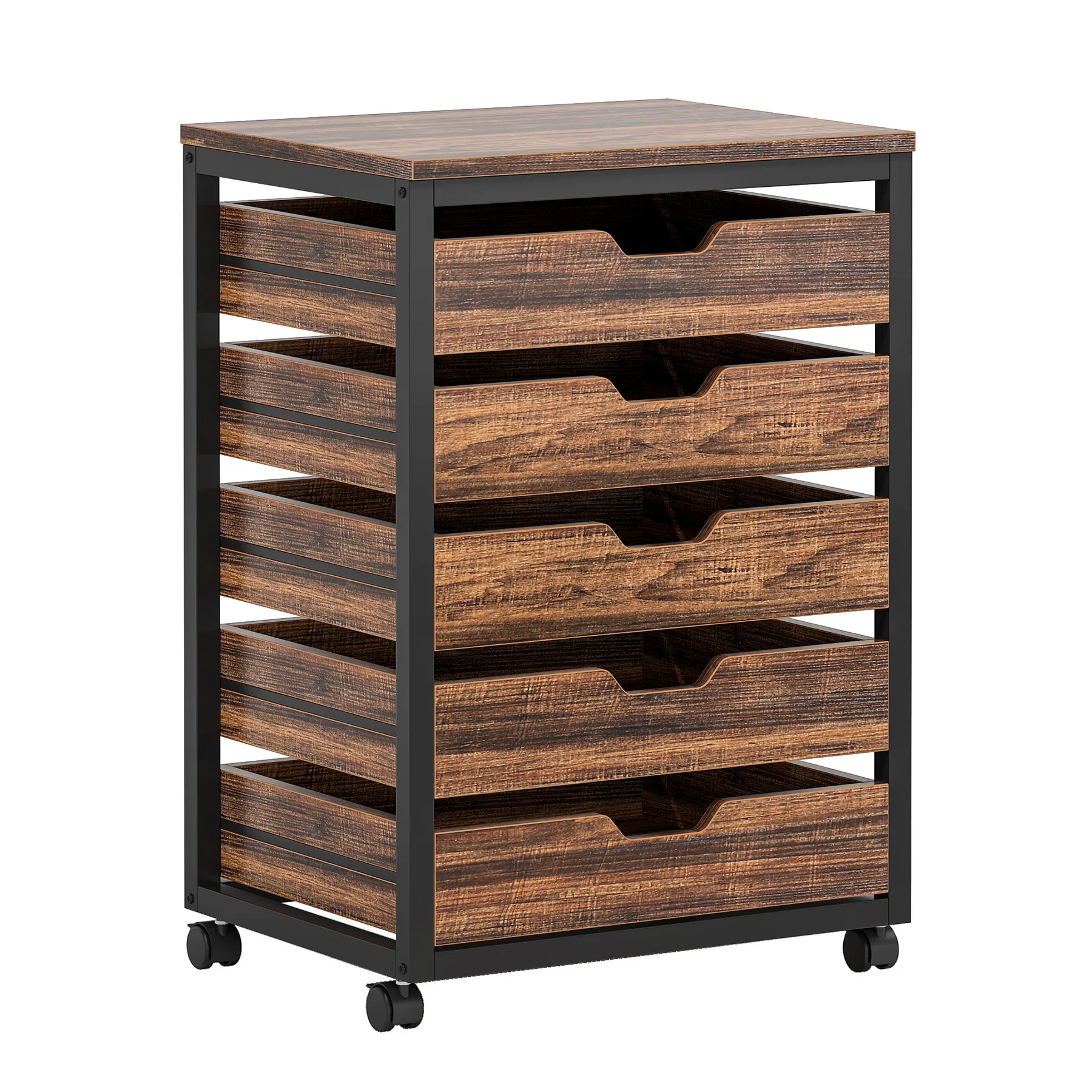 

Multi-layer shelves household trolley bedside table dining side table with drawers cabinet kitchen storage rack