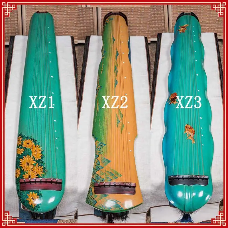 Guqin beginner professional grade performance collection lyre pure handmade fir pure lacquer deer horn cream guqin