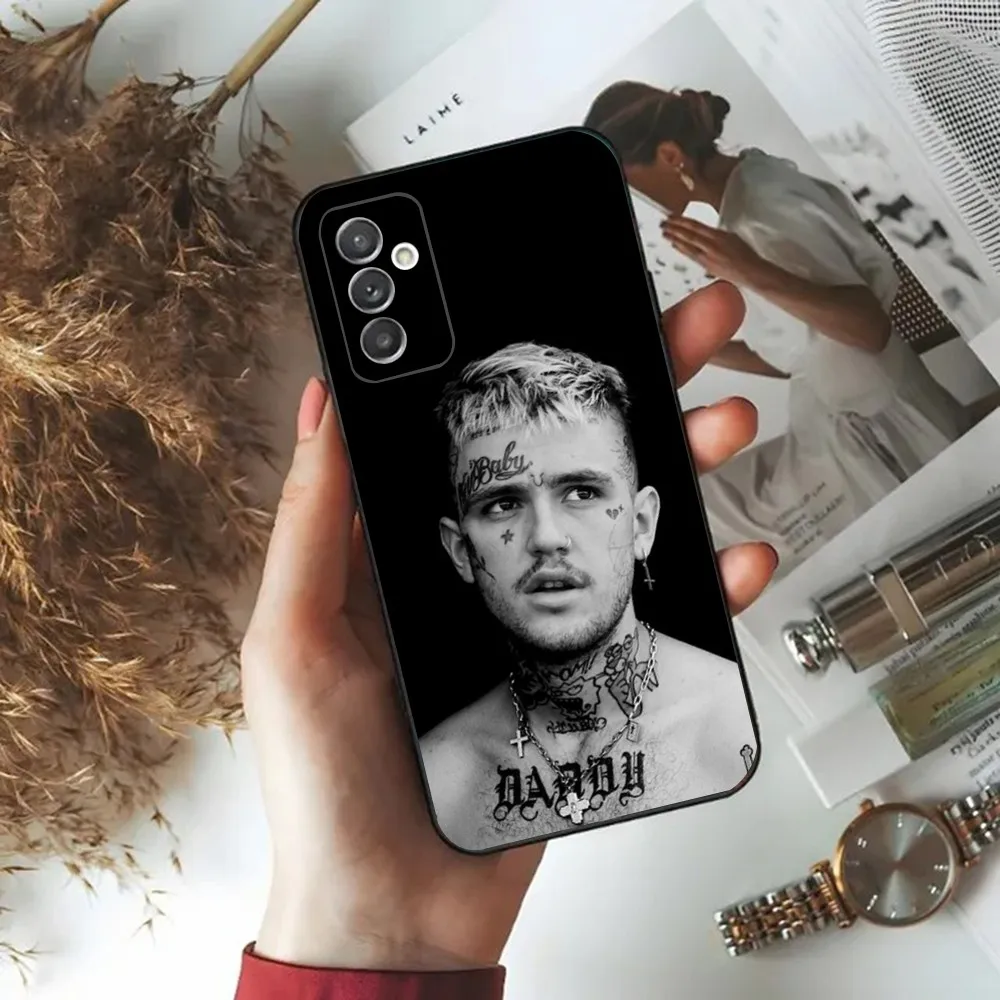 L-Lil Peep Cry Baby Love  Phone Case For Samsung Galaxy A20,A21s,A22,A31,A32,A52,A53,A72,73,A80,A91 Soft Black Phone Cover