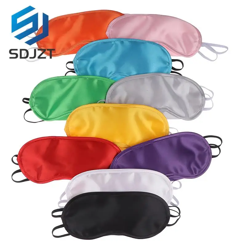 

1PC Silk Eye Mask Eyeshade Cover Shade Soft Blindfold Travel Eyepatch Natural Sleeping Eye Patch Sleep Mask Women Men