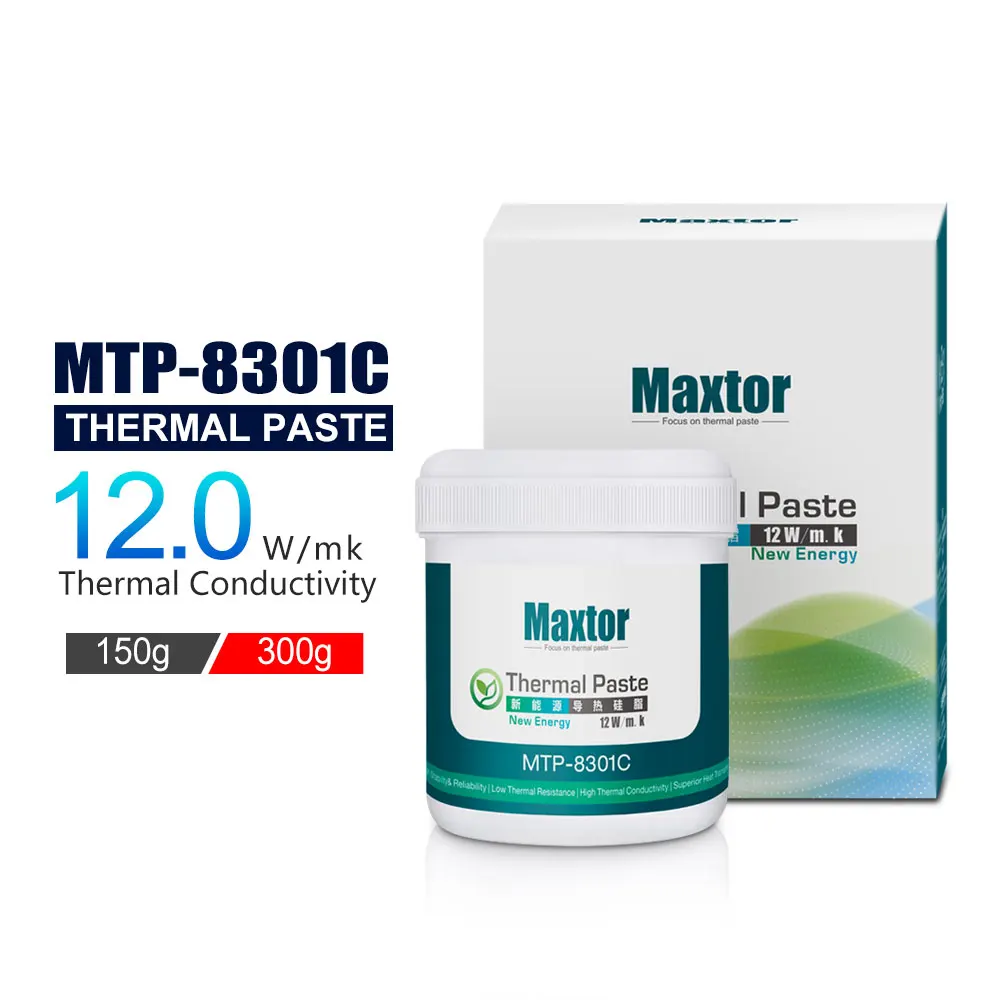 Maxtor MTP 8301C 12W mk Thermal Grease 150g 300g Bulk Thermal Compound for CPU GPU PC PS4 Repair Shops