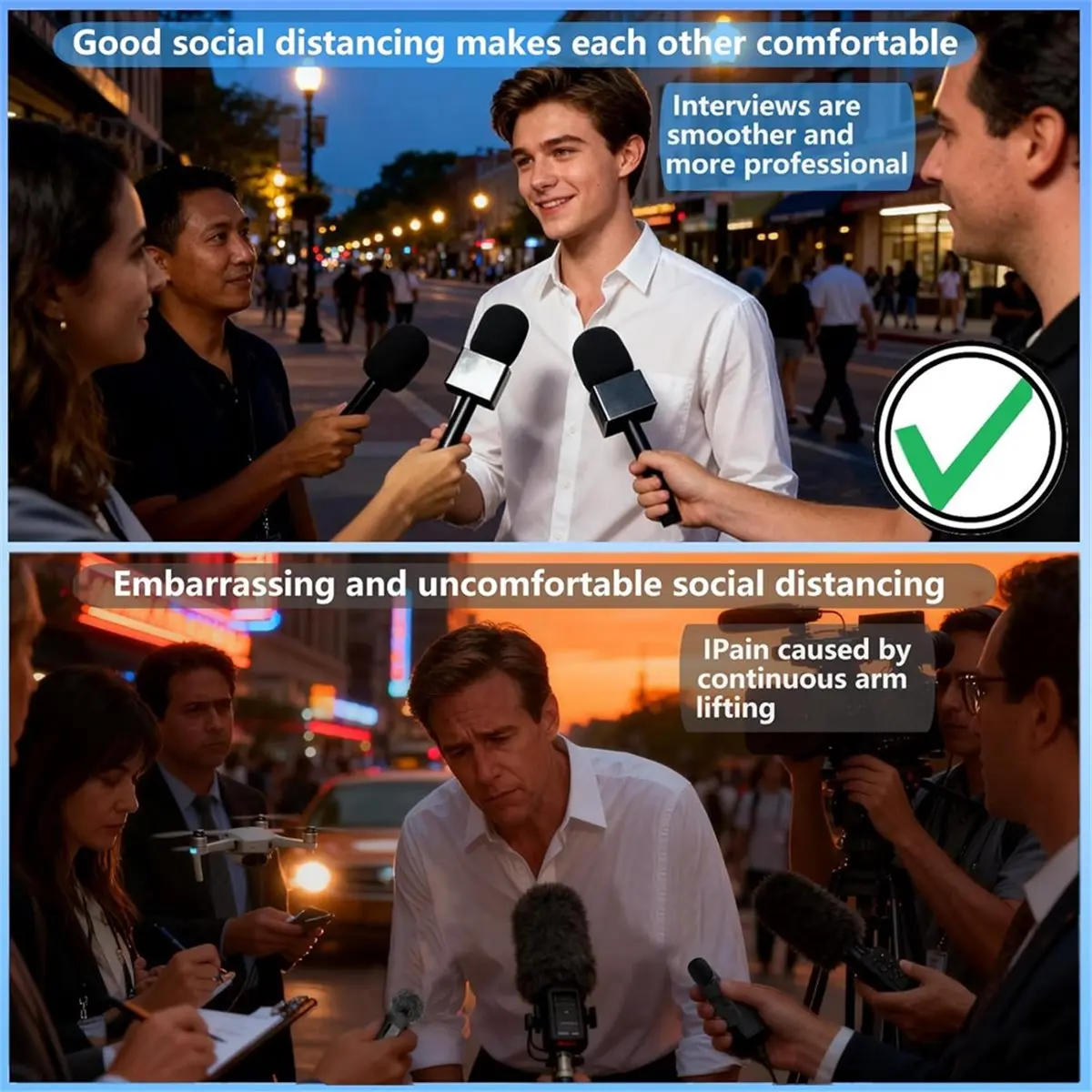 

Handheld Adaptor for Interview Mic, Universal Magnetic Lavalier Micolder for ///Hollyland