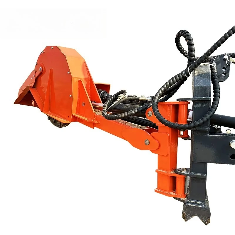 Tractor Mounted Stump Grinder With Hydraulic Swing Arm for Tree Services and Land Clearing