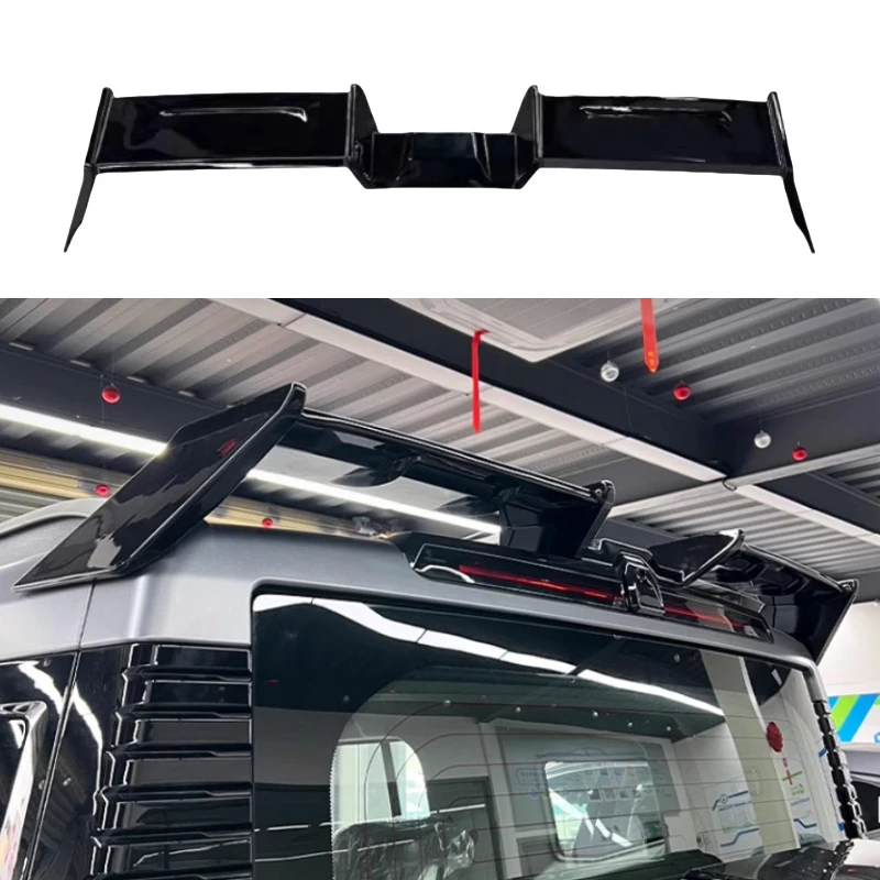 Car Black Warrior ABS Tail Wing Fit for JETOUR Traveler T2 2024 Modified Car Roof Fixed Wing Spoiler Car Exterior Accessories