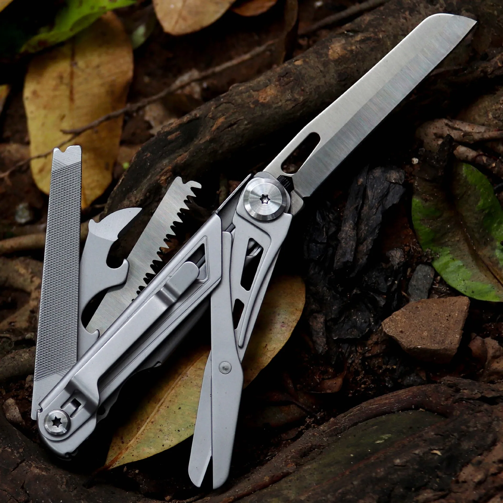 Caressolove Multipurpose Folding Knife EDC Outdoor Tools Portable Multitool Pocket Knife Camping Scissors Saw survival Gadgets