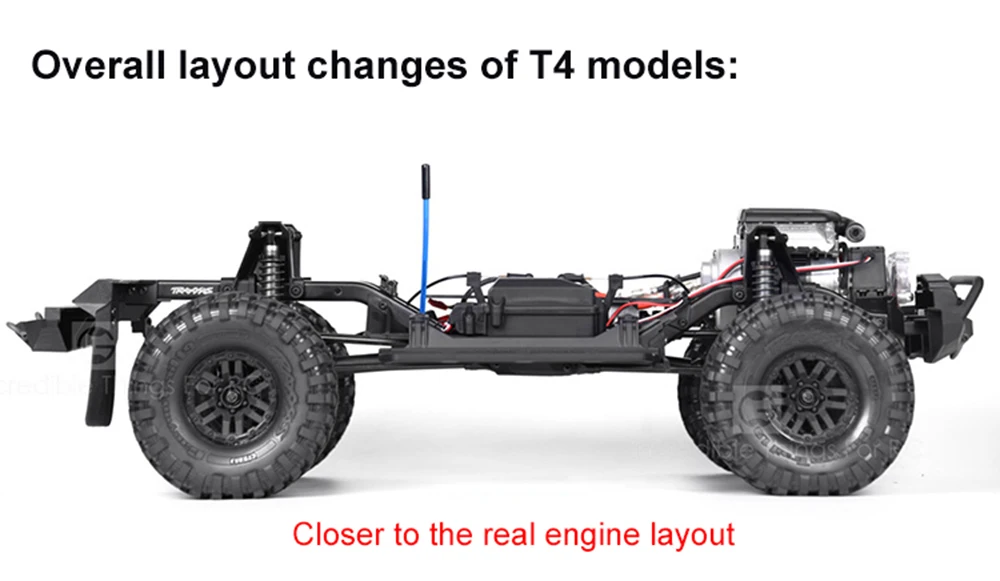 Двигатель F82 V8 с функцией моделирования радиатора, 1 шт., для радиоуправляемого автомобиля в масштабе 1:10, осевой SCX10, 90046, TRX4, Redcat, GEN8