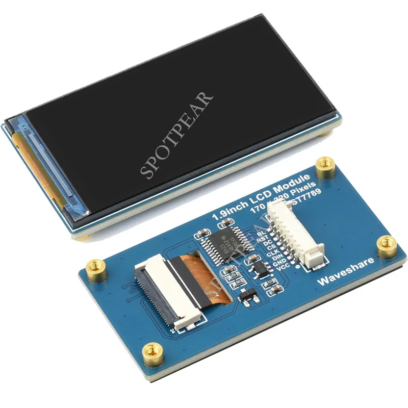 1.9inch LCD IPS Display Module SPI Interface 262K Colors screen 170×320 Resolution for Arduino/STM32/Raspberry Pi