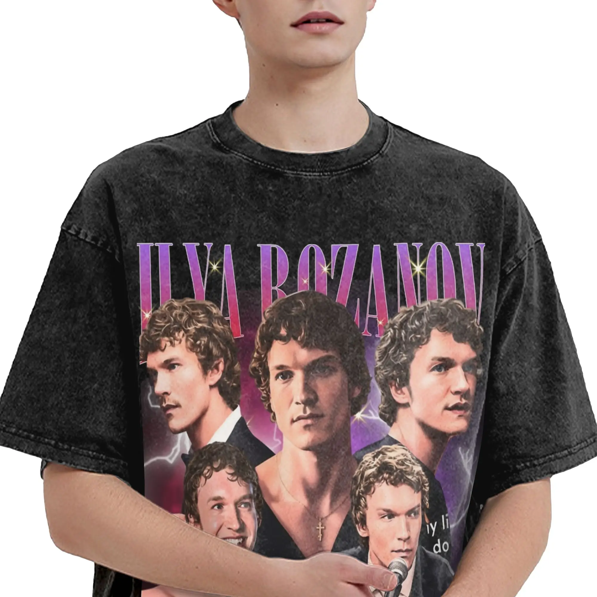 Ilya Rozanov Heated Rivalry Washed T Shirt Streetwear T-Shirts Connor Storrie Tee Shirt for Men Women 100% Cotton Summer