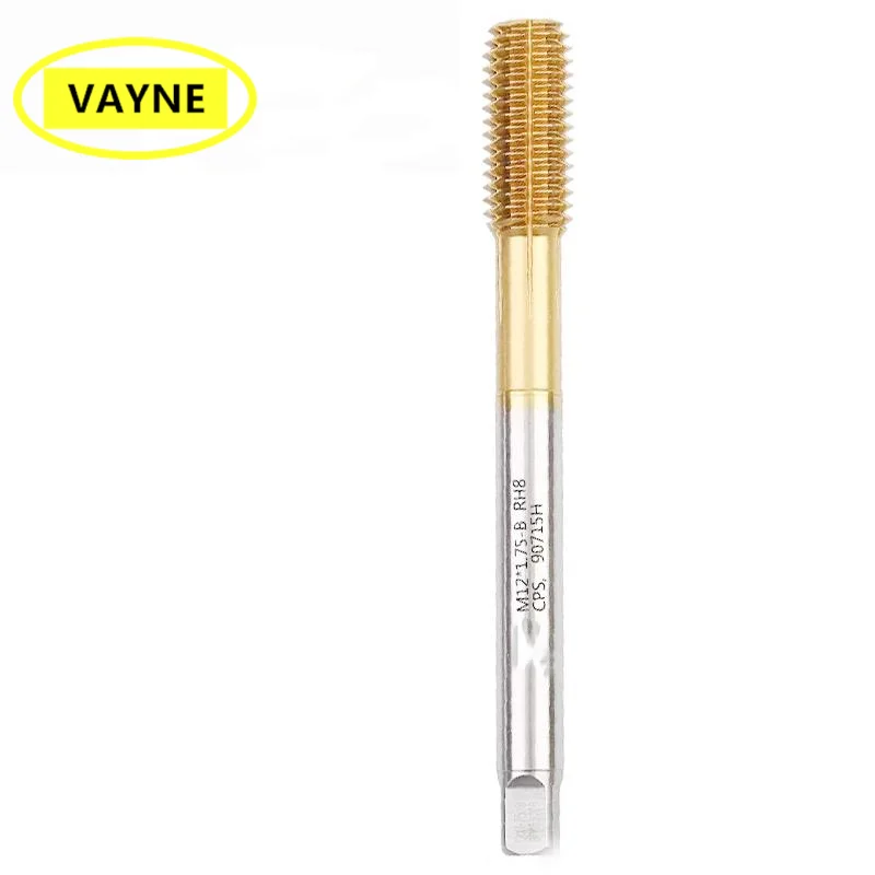 1PCS VAYNE Metric Lengthening  Forming Tap For aluminum/With Tin Machine M1.6M1.7M2M3M4M5M6M8M10M12*1.75 100mm Screw Thread Tap