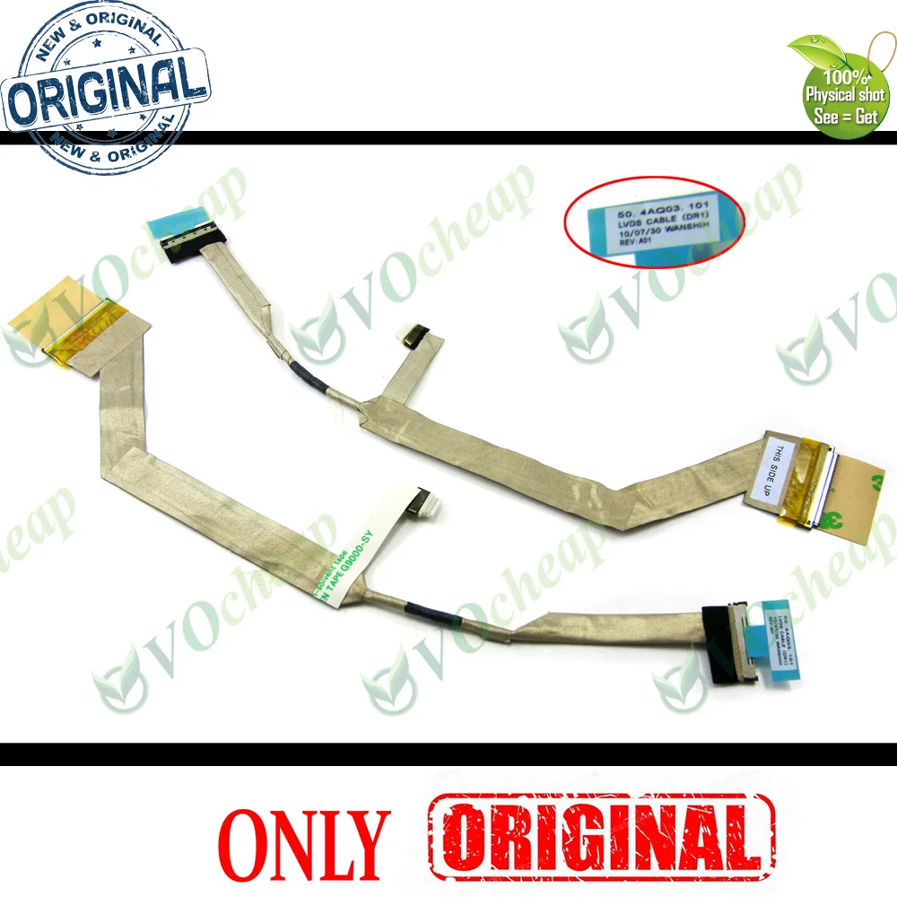 Genuine New Vedio Flex LCD Cable for Dell for Inspiron 1545 15.6 Inch Series - 50.4AQ03.001, 50.4AQ03.101, DP/N: 0U227F