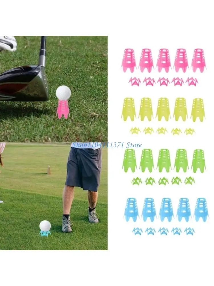 

P9FC 10Pcs Golf Simulator Tees Golf Tees Golf Mat Tees Practice Tees Great for Turfs