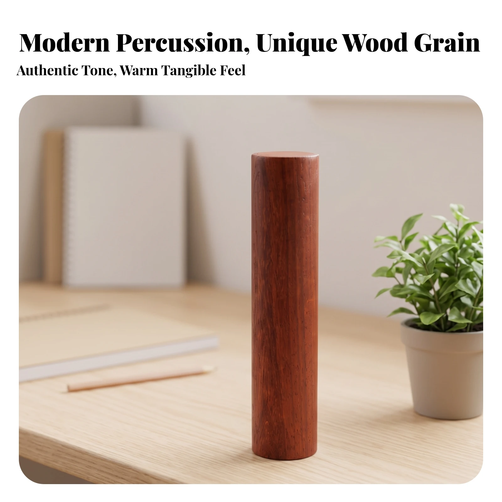 Wooden Sand Shaker Portable Hardwood Rhythm Tube Sand Tube Long-Lasting Cylinder Shaker Ergonomic for Beginners, Accompaniment