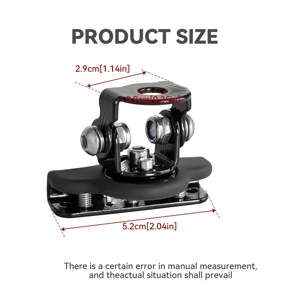 حامل تثبيت خفيف لغطاء السيارة مكون من قطعتين عالميًا، حامل قابل للتعديل شديد التحمل لقرص الضوء LED، شاحنة الطرق الوعرة SUV Jeep