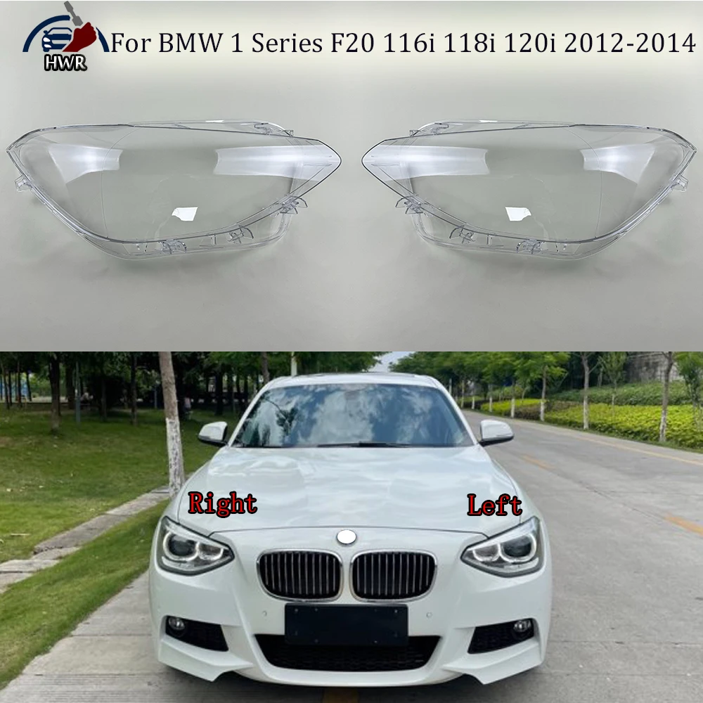 

Front Headlight Cover Headlamp Lamp Shell Mask Lampshade Lens Plexiglass For BMW 1 Series F20 116i 118i 120i 2012 2013 2014