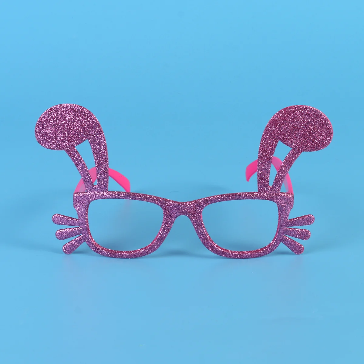 نظارات مضحكة على شكل أذن أرنب بتصميم لامع خفيف الوزن وإكسسوارات الحفلات وديكورات عيد الفصح للبالغين نظارات شمسية مبتكرة