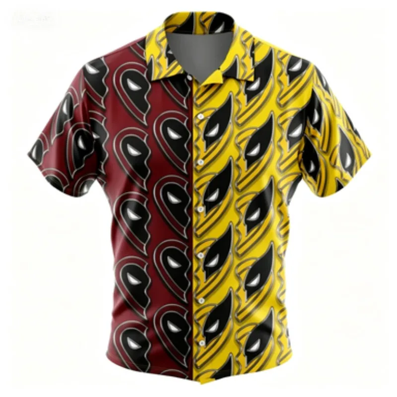 Men's Hawaiian 3D Print Short Sleeved Shirt for Summer