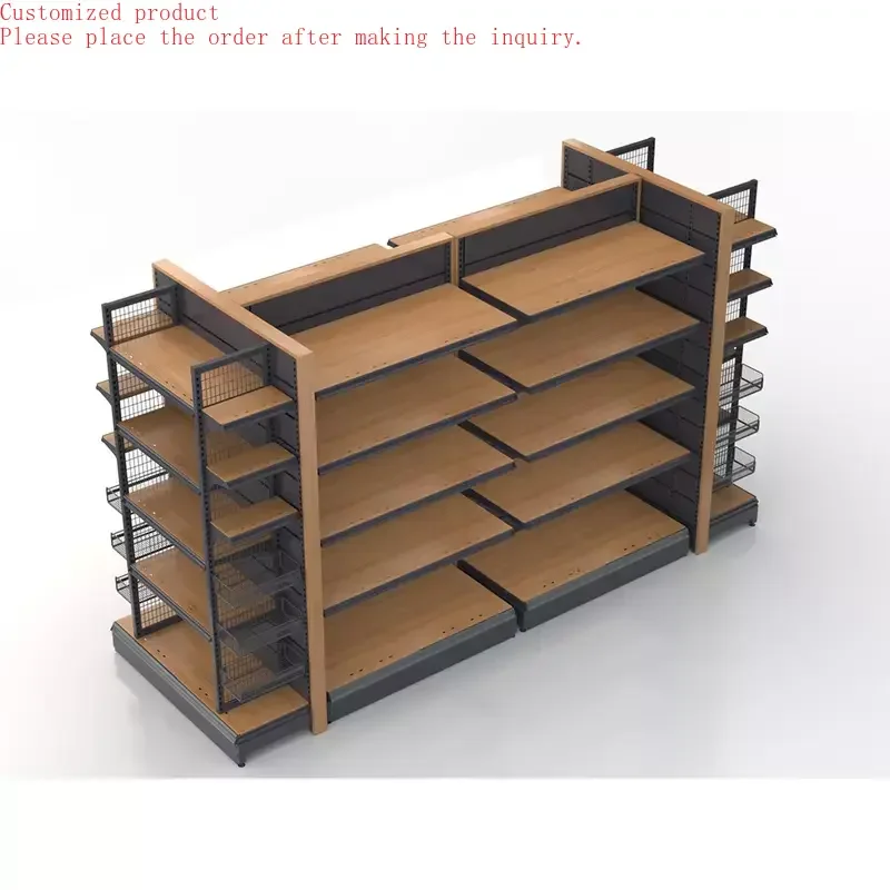 

Custom.2025 Manufacturing Customized Special Type Higher Quality Supermarket Display Rack Store Furniture Clothes Shelf Display