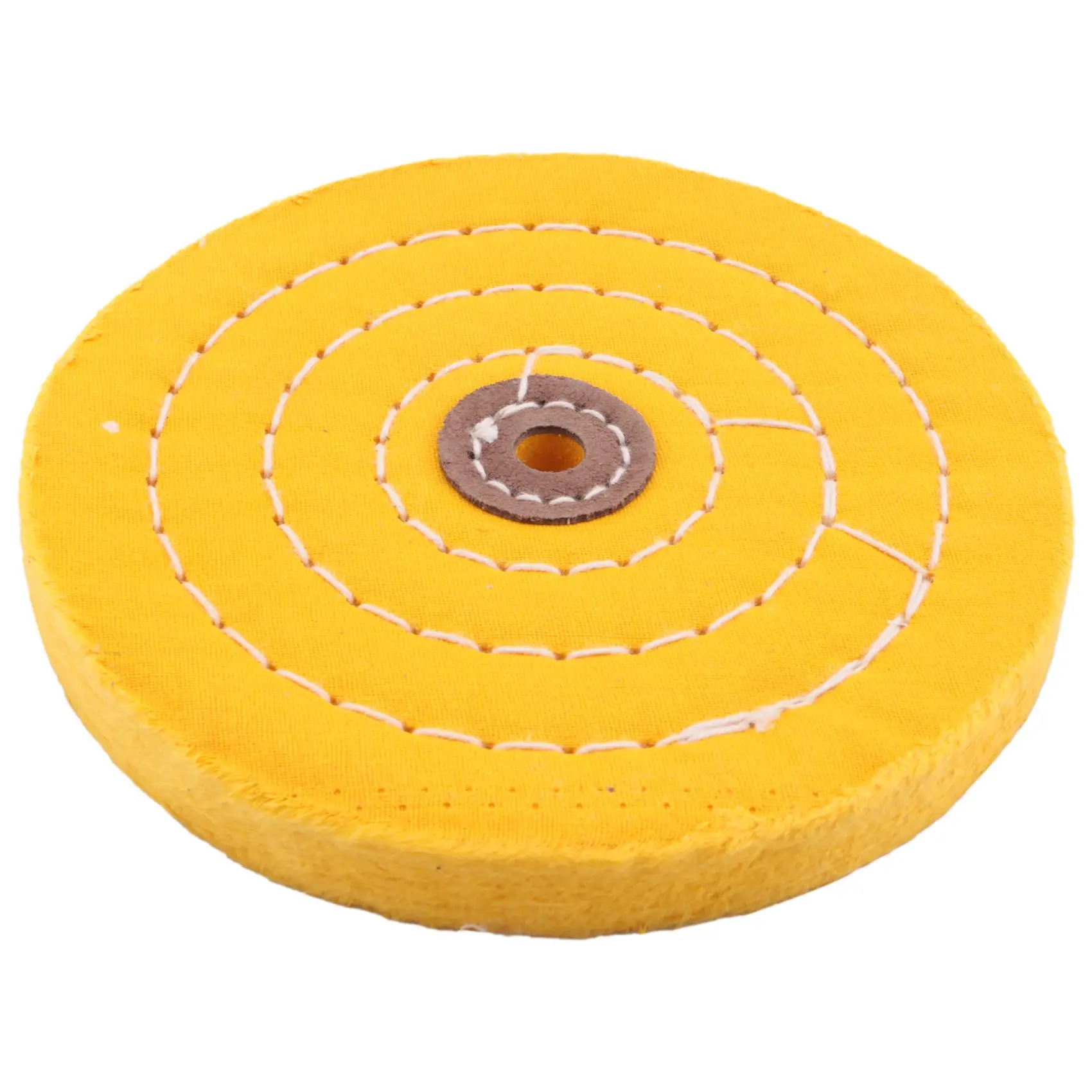 5Pcs 6 Inch Buffing Polishing Wheels for Bench Grinder with Polishing Compounds Kit, White and Yellow