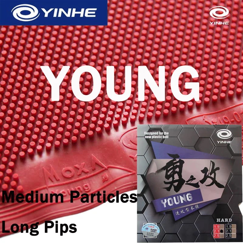 YINHE Yong Table Tennis Rubber Long Pips OX Curd/Uncured Medium Particles Ping Pong Rubber Offensive Weird For Competition