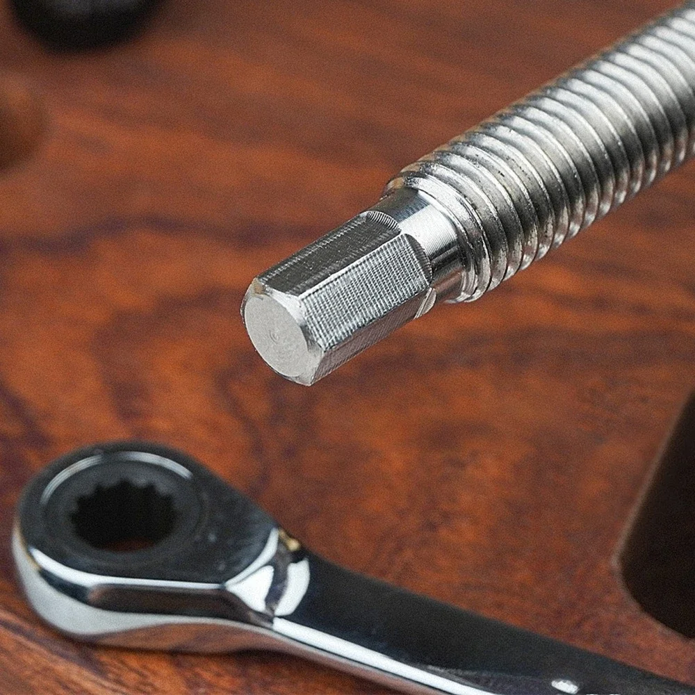 Woodworking desktop vice, tenon stop, fixed locking accessories, brass stainless steel ratchet