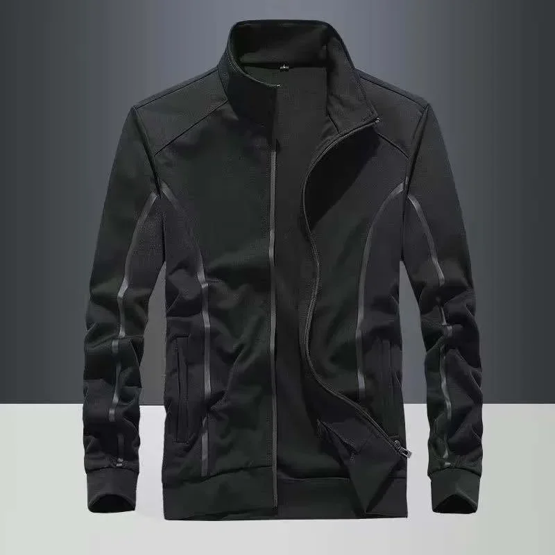 Sports Suit Spring and Autumn Loose Casual Simple Commuting Clothing Versatile Long Sleeved Jacket for Men